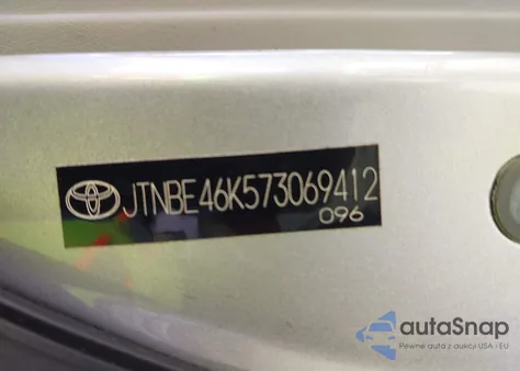 2007 Toyota Camry Ce z USA, uszkodzony, nr VIN JTNBE46K573069412